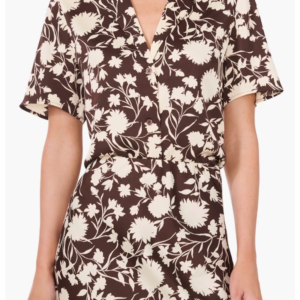 Halogen Floral Button Down Shirt